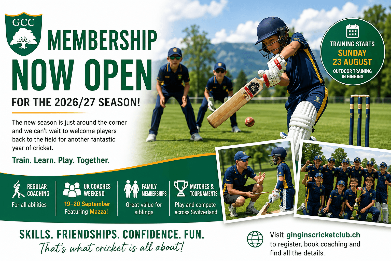 Membership for the 2026/27 Season