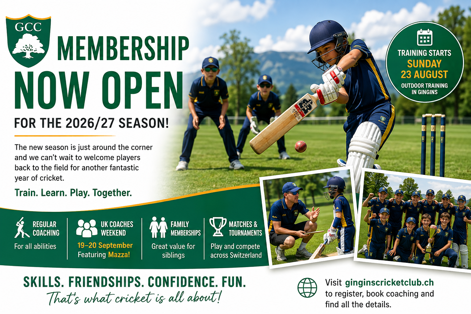 Membership for the 2026/27 Season
